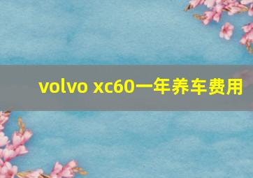 volvo xc60一年养车费用